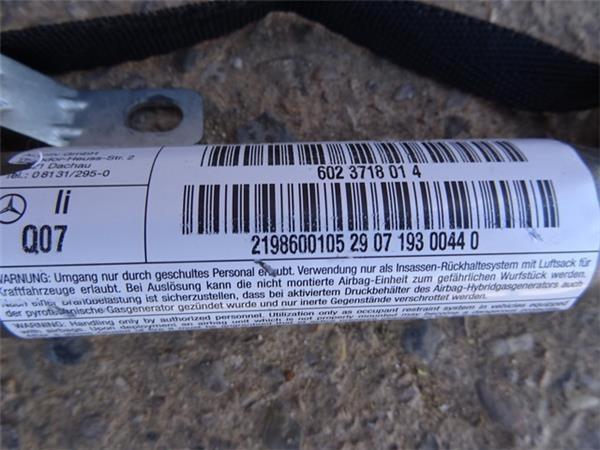 Airbag cortina izquier mercedes cls w219 - 2198600105