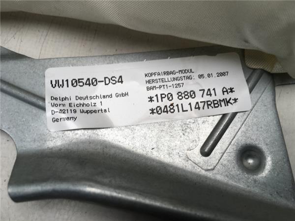 Airbag cortina izquierdo seat leon ii - 1P0880741B