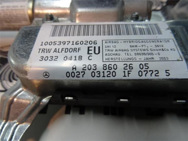 Airbag puerta del dcho mercedes c w203 - a2038602605