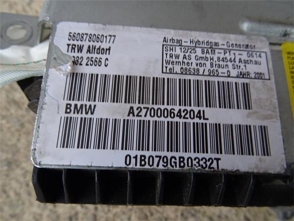 Airbag trasero derecho bmw serie 5 e39 - a2700064204l