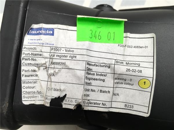 Aireador derecho Volvo 39888290