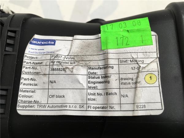 Aireador izquierdo Volvo 39888287 - 39888287