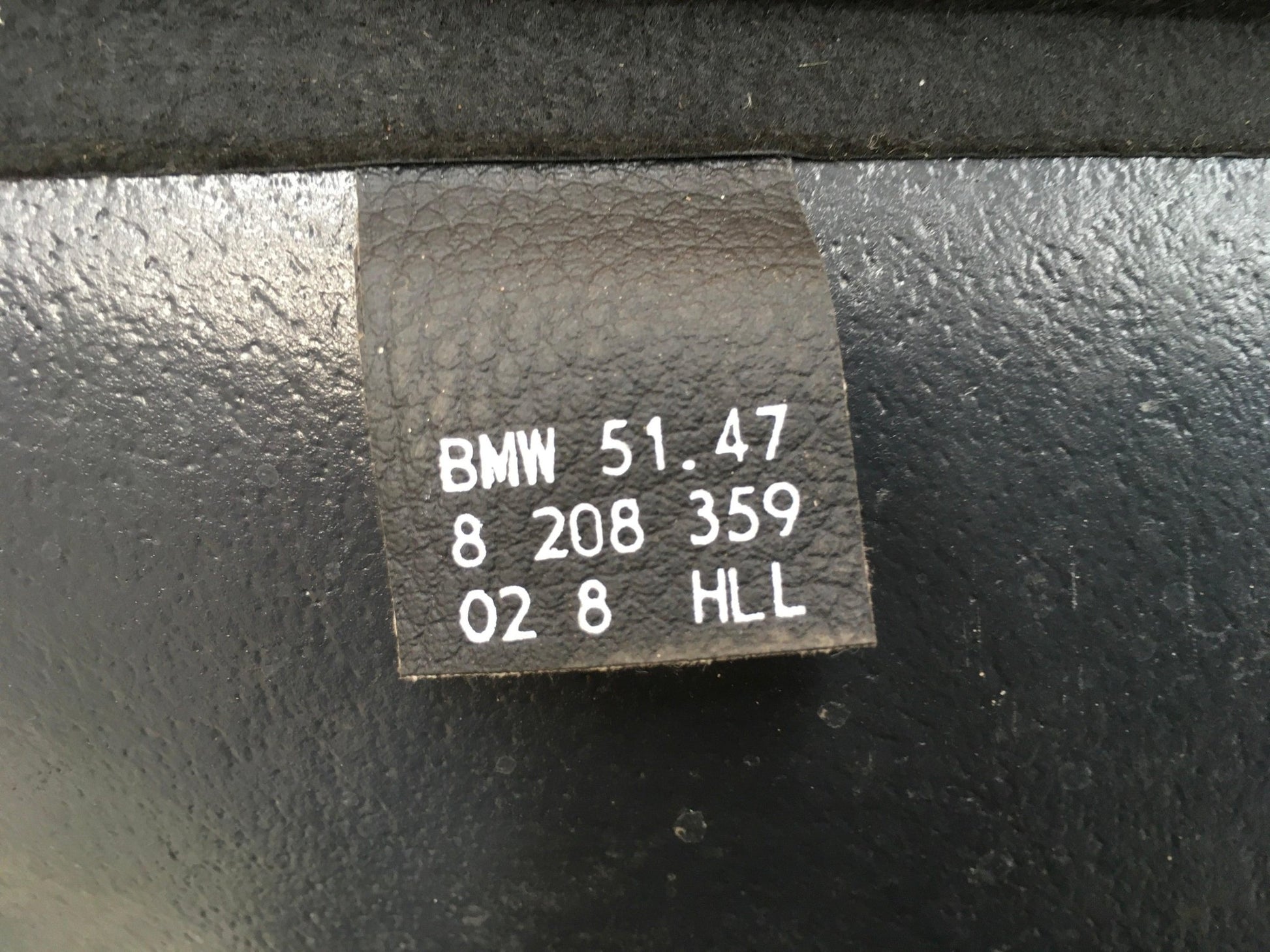 Alfombra maletero Bmw Serie 7 E38 - 51478208359