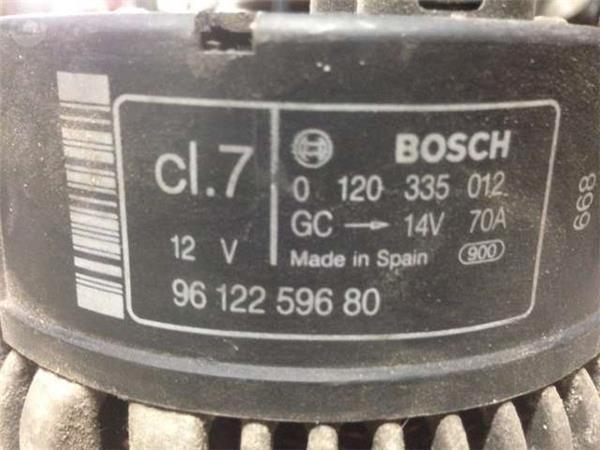 Alternador citroen/fiat/peugeot 1.8 1.9 - 0120335012