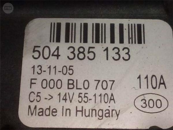 Alternador fiat ducato, iveco daily 2.3 - 504385133