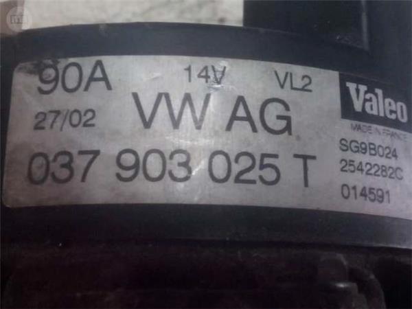 Alternador grupo vag 037903025t - 037903025t
