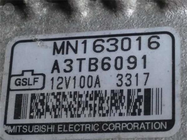 Alternador mitsubishi 2.0 2.4 a3tb6091 - a3tb6091