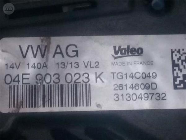 Alternador volkswagen 04e903023k - 04e903023k