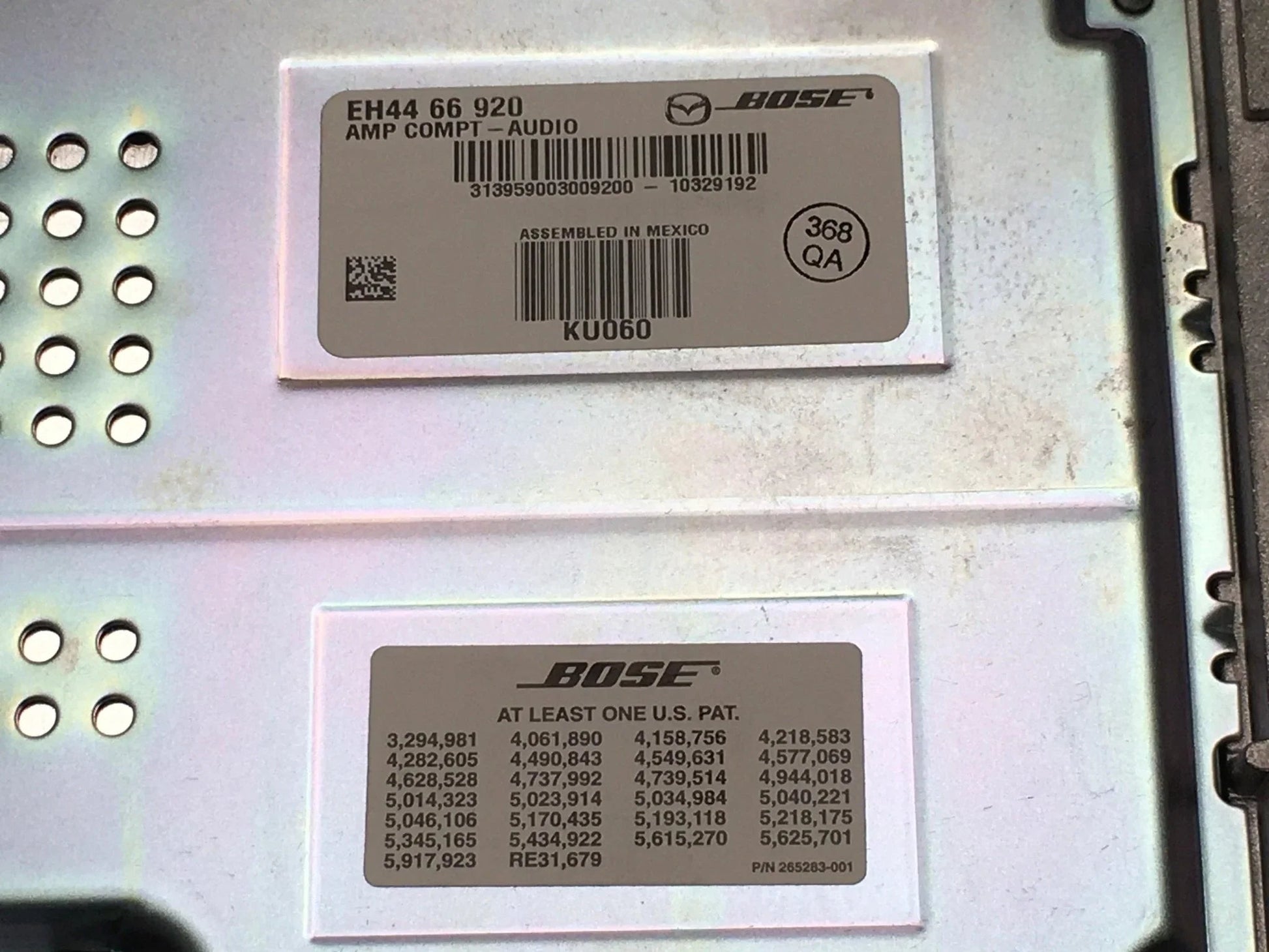 Amplificador audio Mazda CX-7