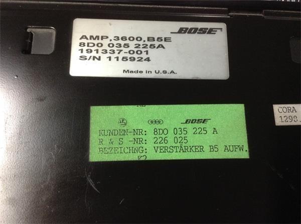 Amplificador bose audi a4 b5 8d0035225a - 8d0035225a