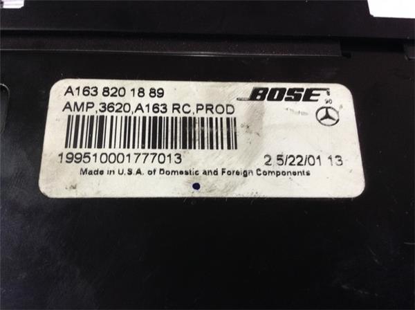 Amplificador bose mercedes ml w163 - a1638201889