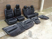 Asientos piel porsche cayenne negro 9p - 