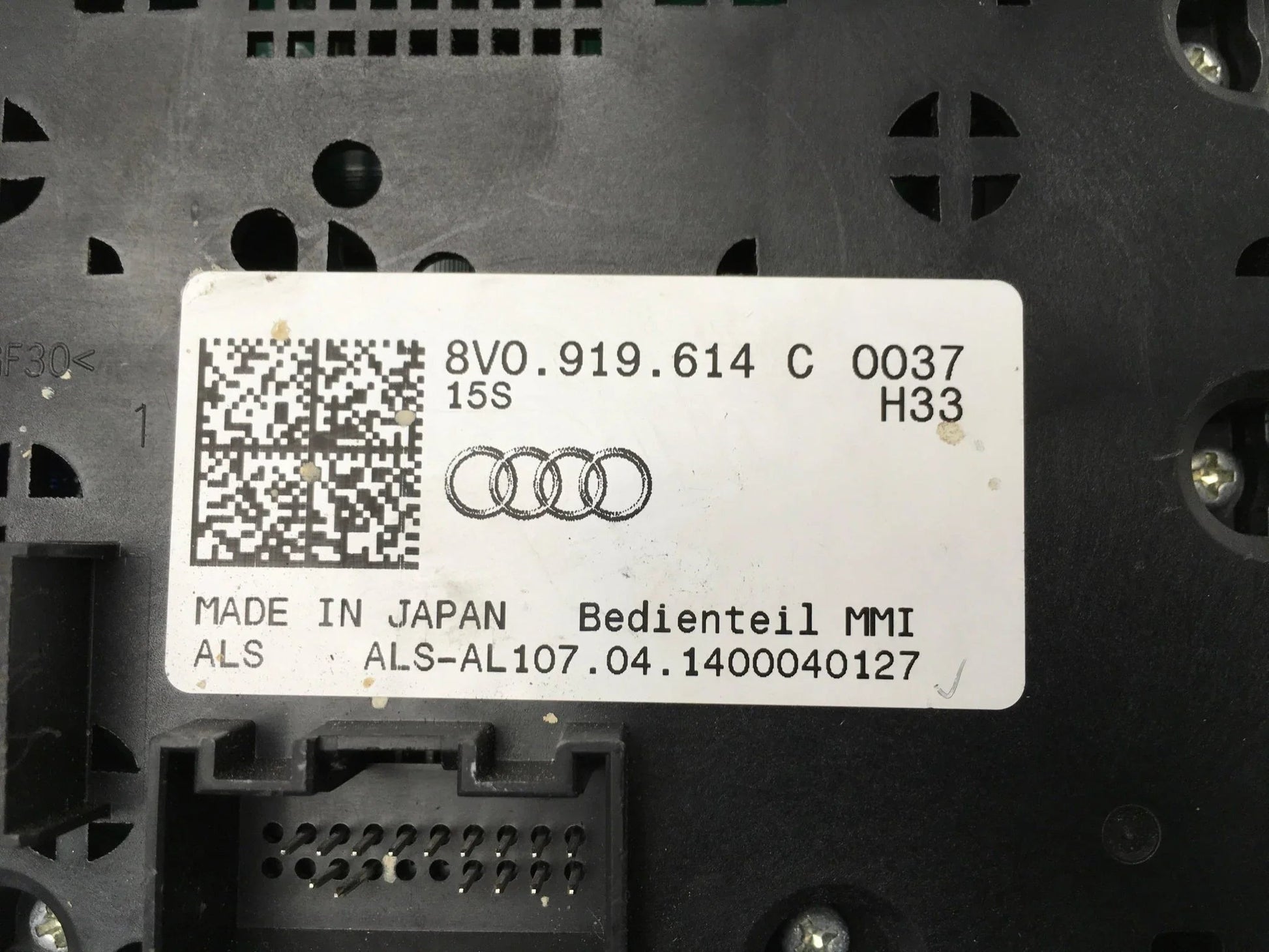 Botonera central Audi 8V0919614C