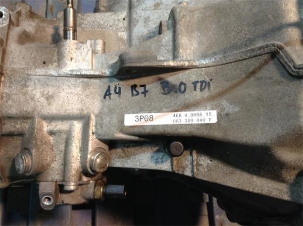 Caja de cambios audi a4 b7 3.0tdi hve - HVE