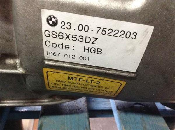 Caja de cambios x3 e83 3.0d manual - hgbgs6x53dz