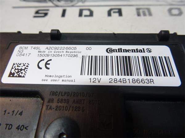 Caja reles renault 284b18663r - 284b18663r