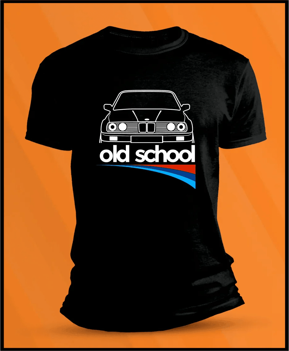 Camiseta manga corta Bmw Serie 3 E30 Old School