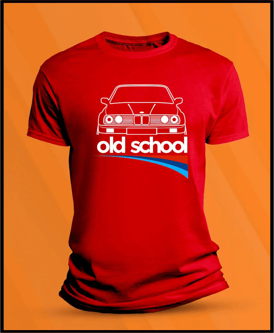 Camiseta manga corta Bmw Serie 3 E30 Old School