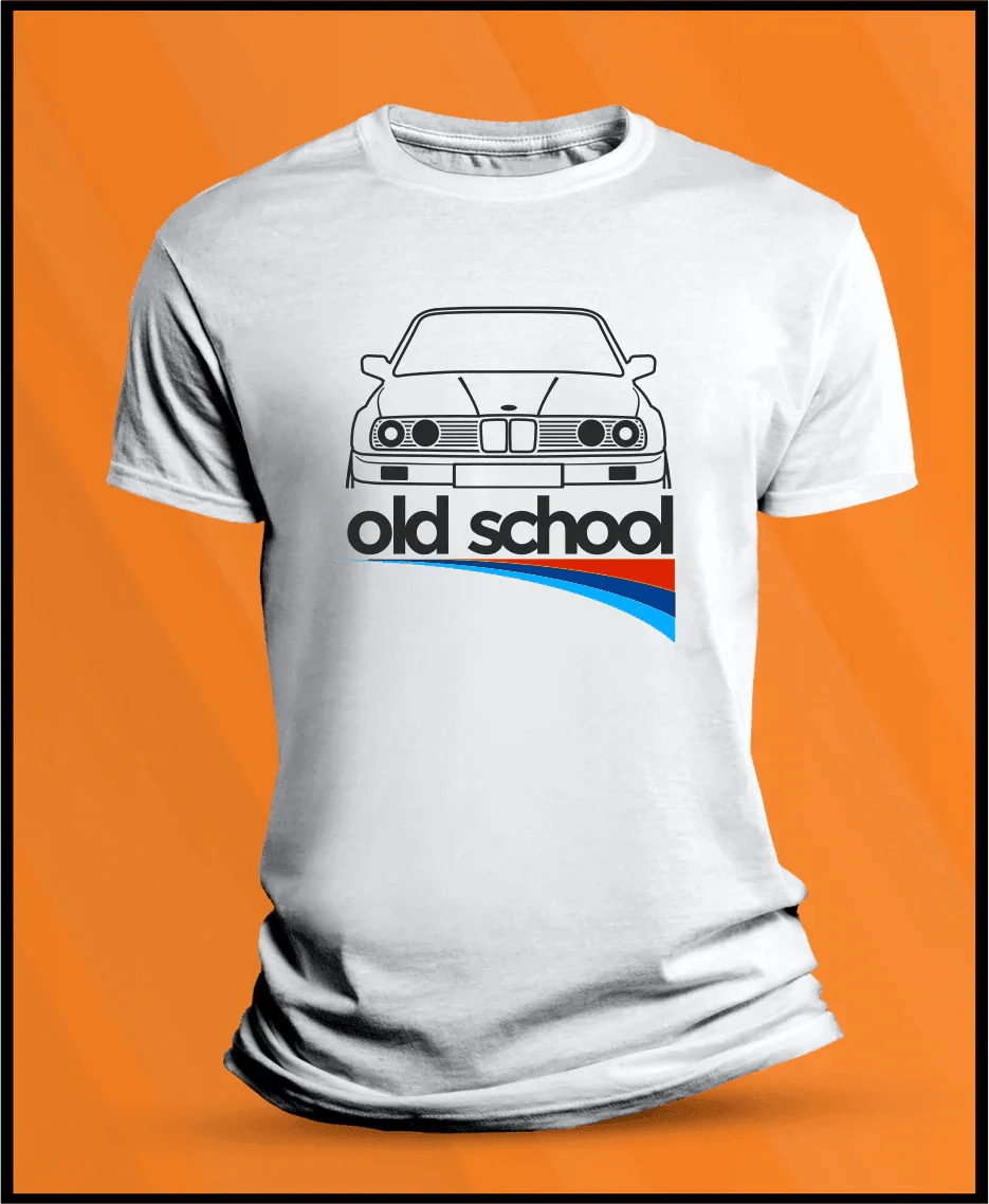 Camiseta manga corta Bmw Serie 3 E30 Old School