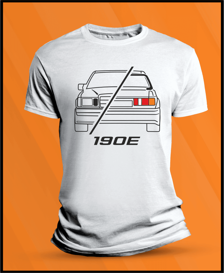 Camiseta manga corta Mercedes 190E - 