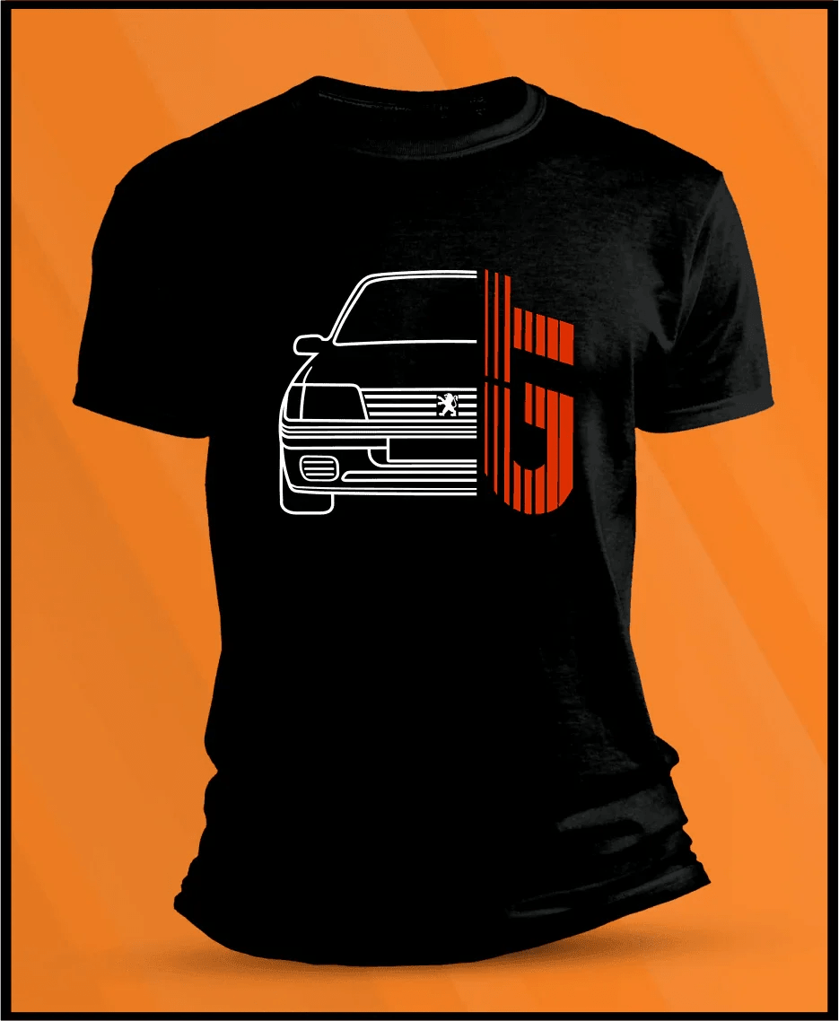 Camiseta manga corta Peugeot 205 GT