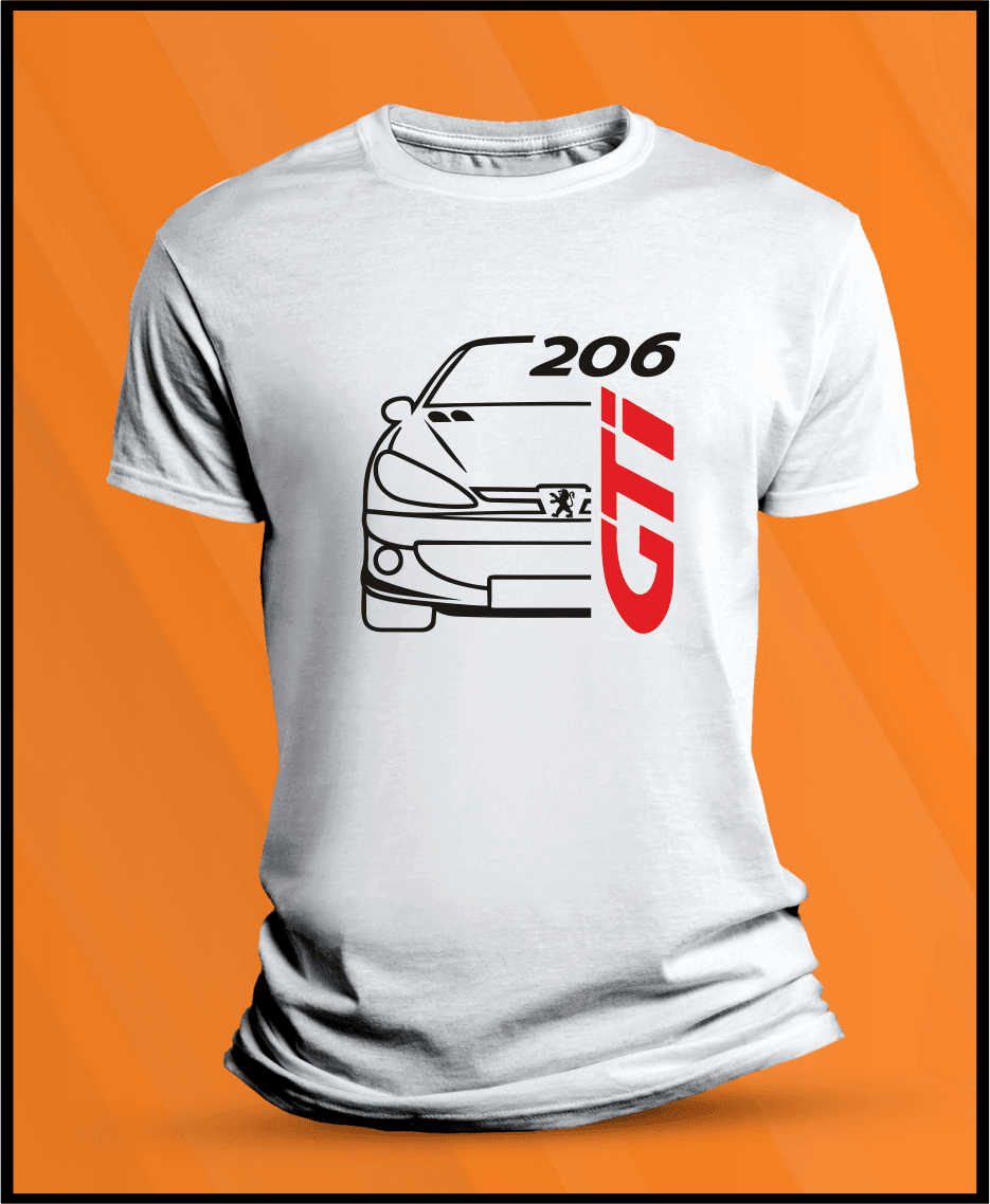 Camiseta manga corta Peugeot 206 GTI - 