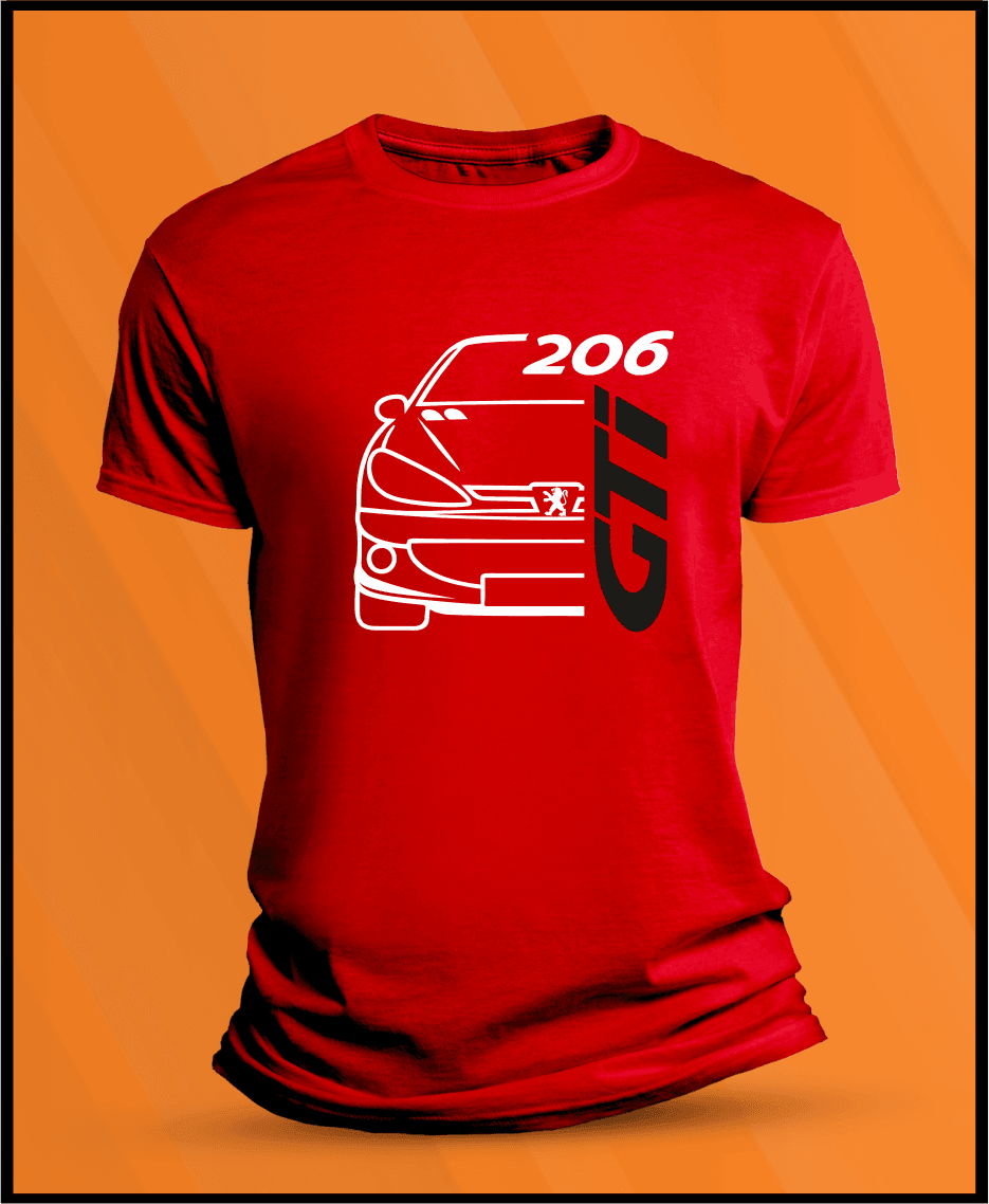 Camiseta manga corta Peugeot 206 GTI - 