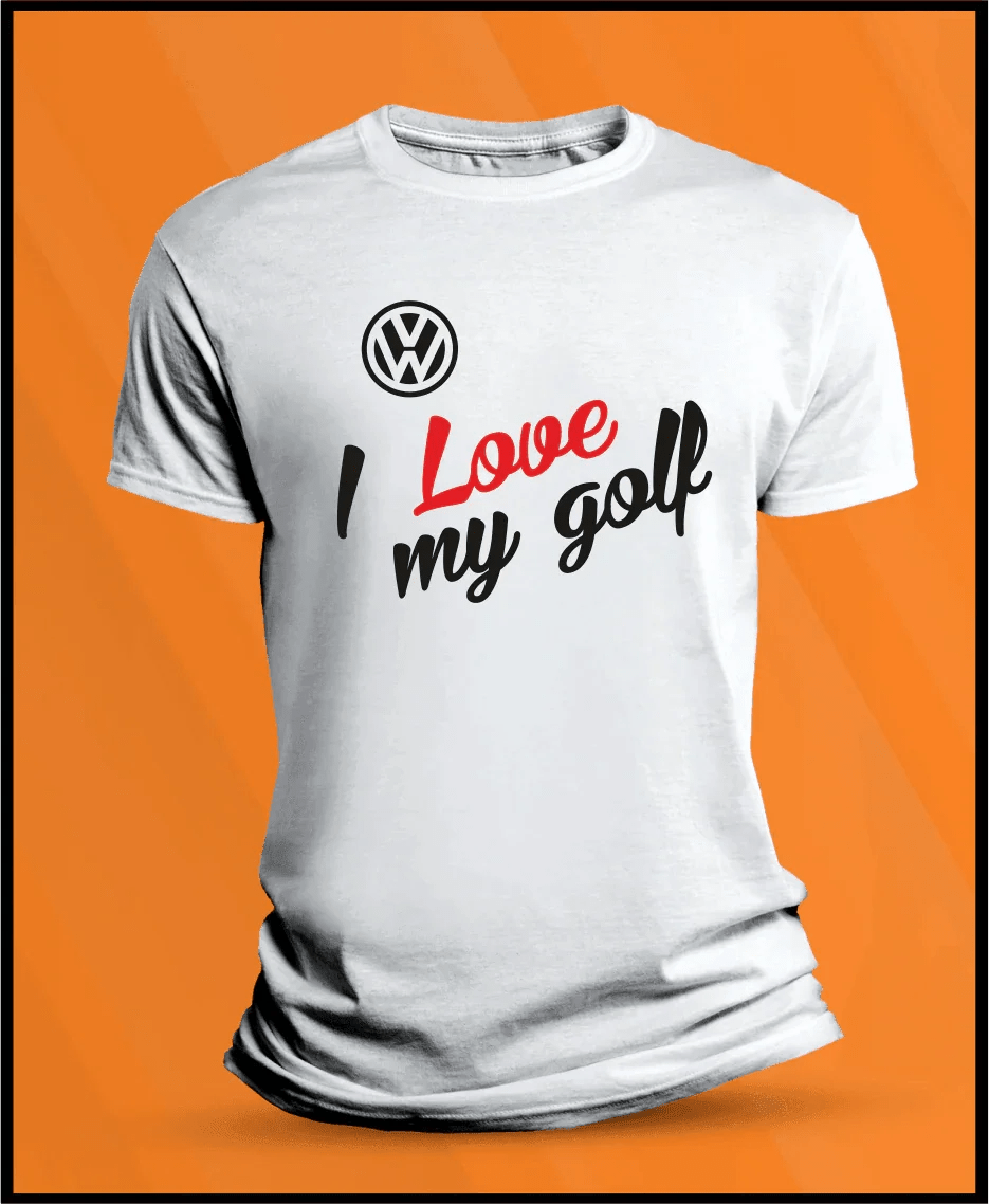 Camiseta manga corta VW I Love Golf