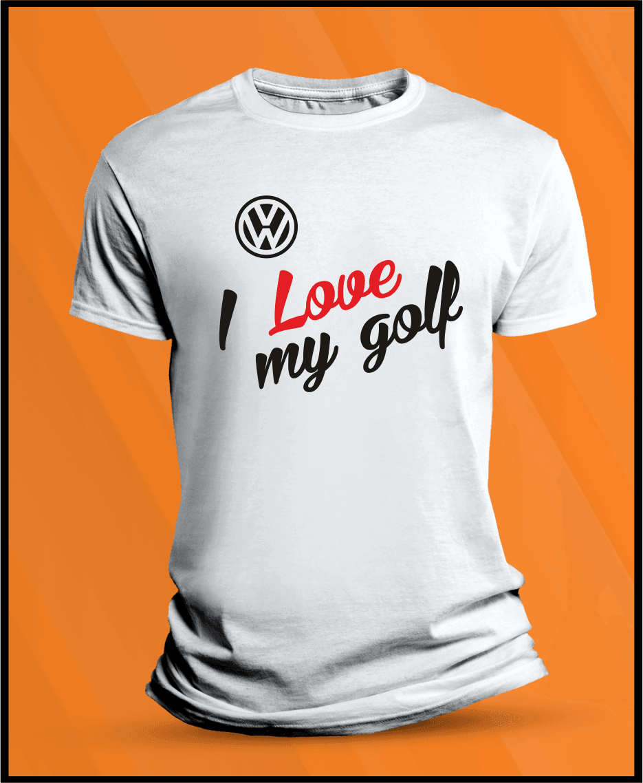 Camiseta manga corta VW I Love Golf - 