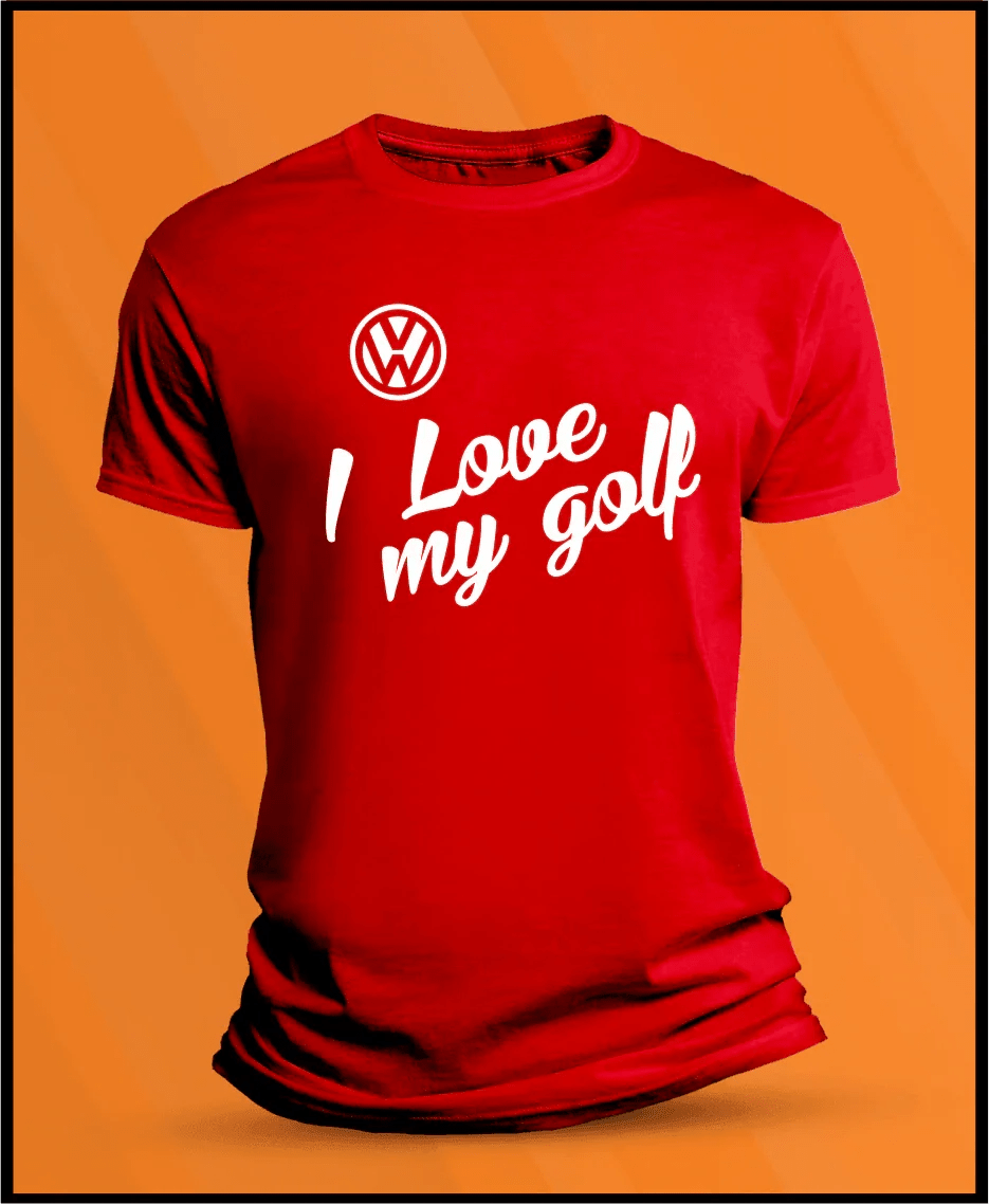 Camiseta manga corta VW I Love Golf