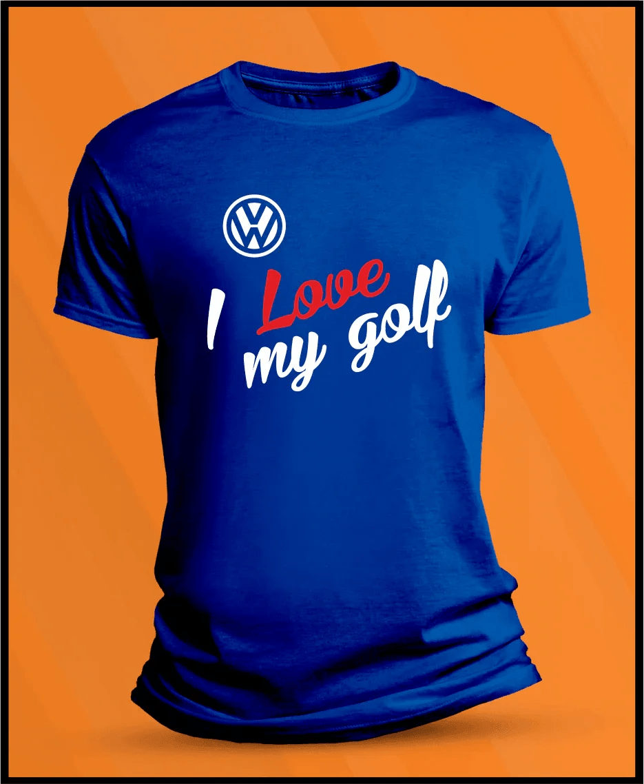 Camiseta manga corta VW I Love Golf