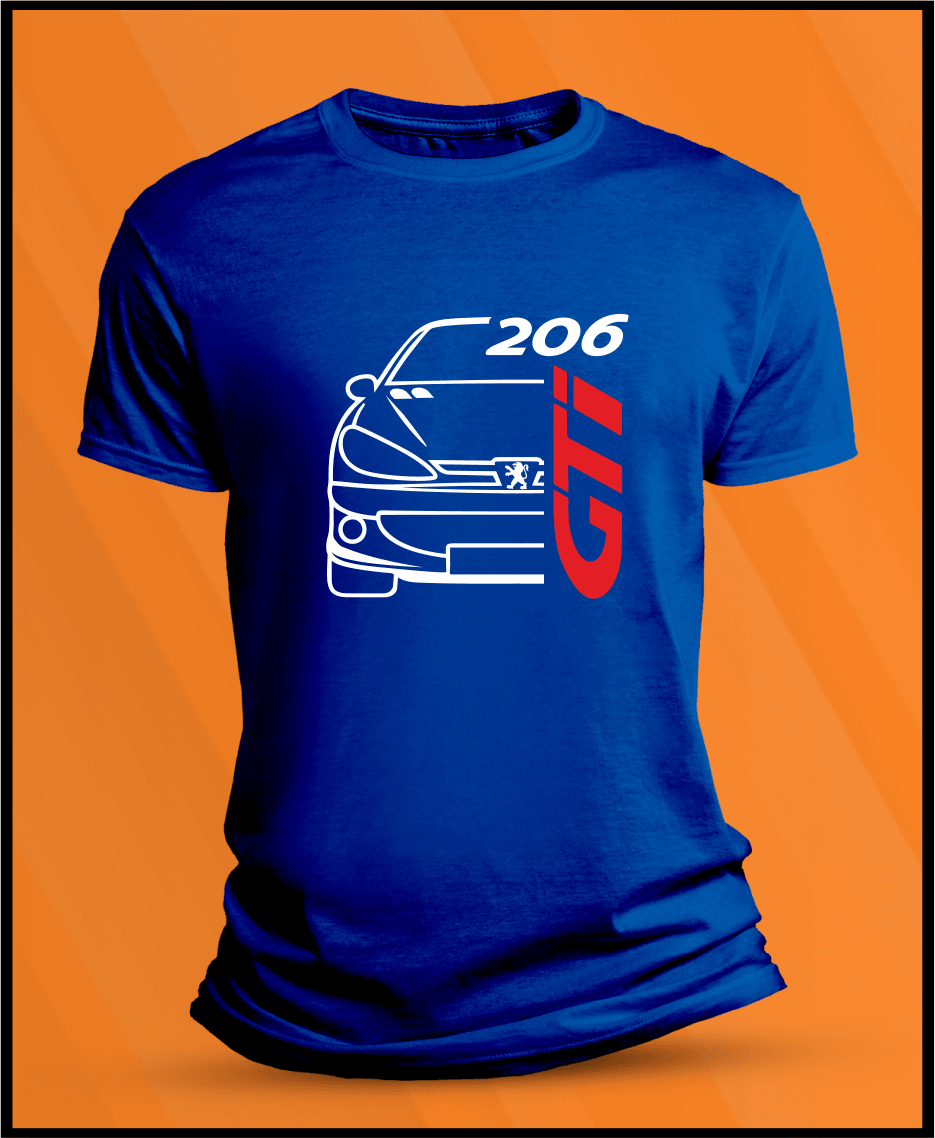 Camiseta manga corta Peugeot 206 GTI - AutoRR 
