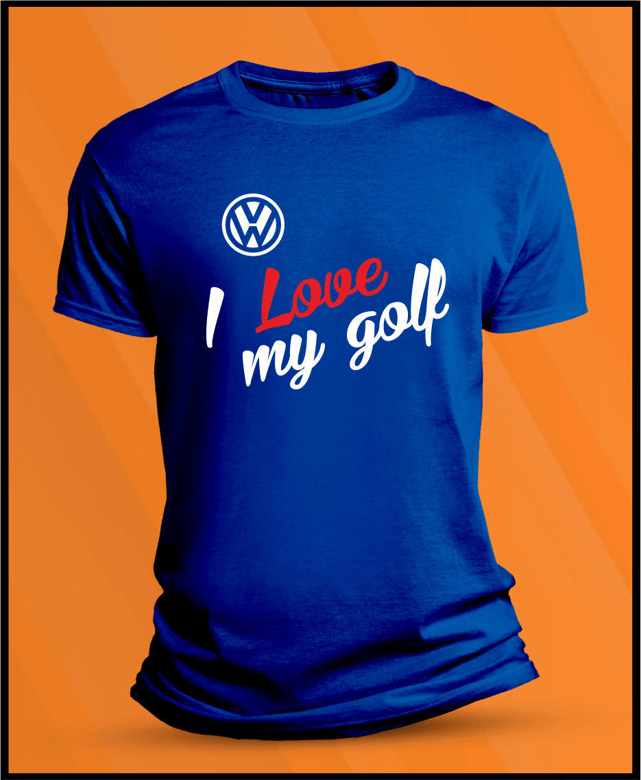 Camiseta manga corta VW I Love Golf - AutoRR 