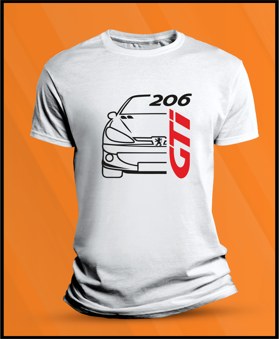 Camiseta manga corta Peugeot 206 GTI - AutoRR 