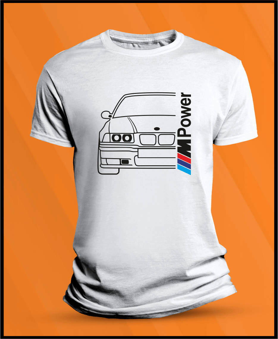 Camiseta manga corta Bmw Serie 3 E36 MPower - AutoRR 