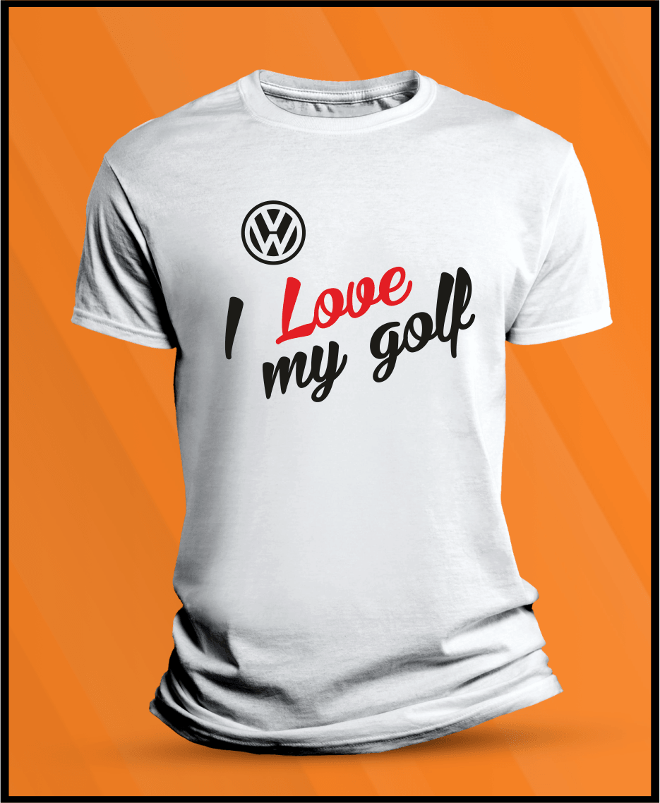 Camiseta manga corta VW I Love Golf - AutoRR 