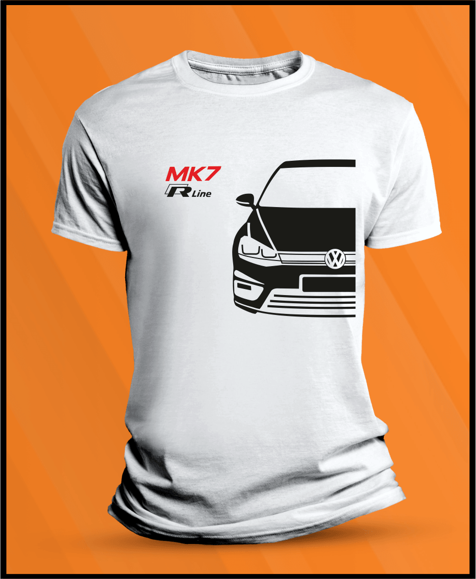 Camiseta manga corta Volkswagen MK7 RLine - AutoRR 