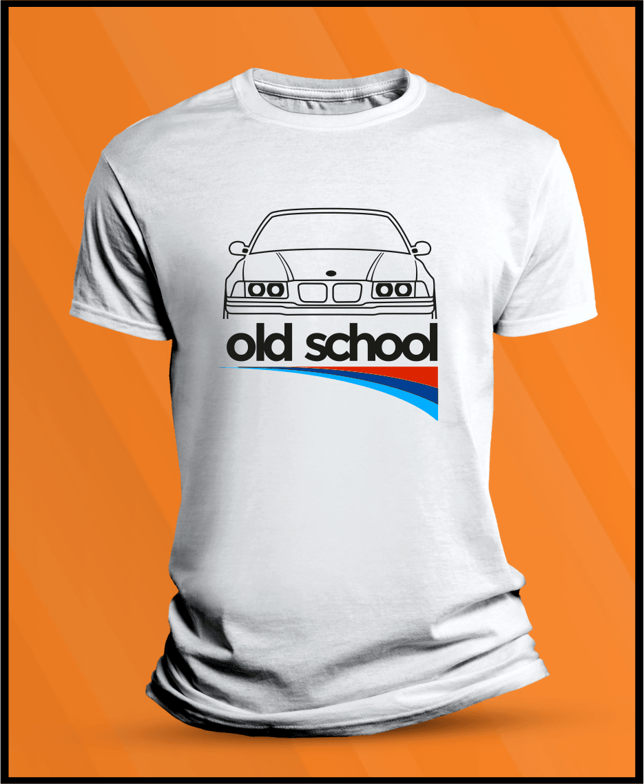 Camiseta manga corta Bmw E36 Old School - AutoRR 
