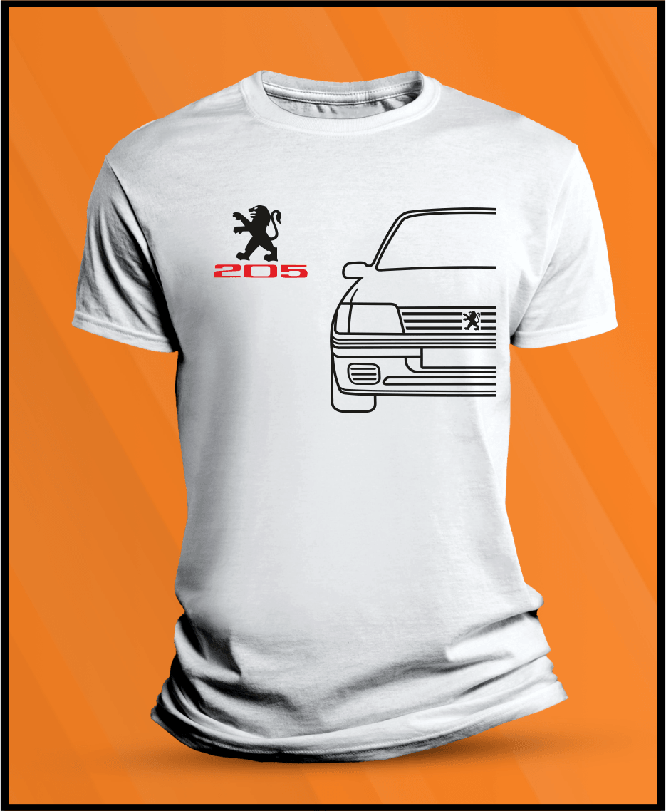 Camiseta manga corta Peugeot 205 - AutoRR 