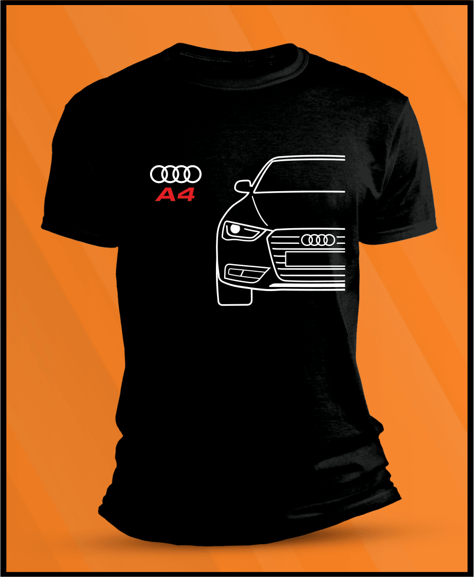 Camiseta manga corta Audi A4 B8 Lift Matricula - AutoRR 