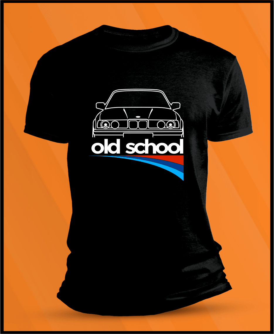 Camiseta manga corta Bmw E34 Old School - AutoRR 
