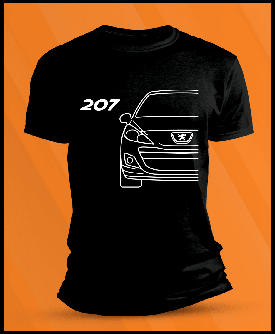 Camiseta manga corta Peugeot 207 - AutoRR 
