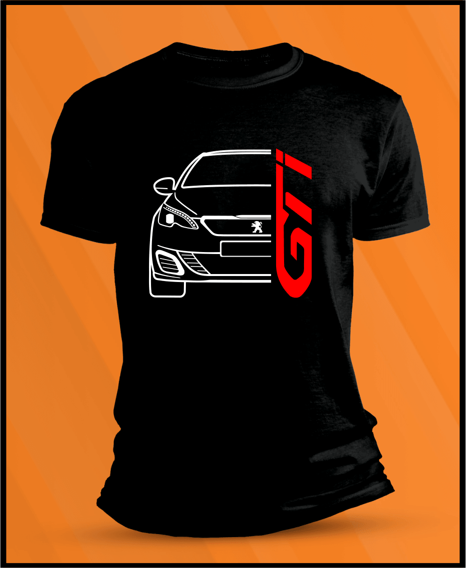 Camiseta manga corta Peugeot 208 GTI - AutoRR 