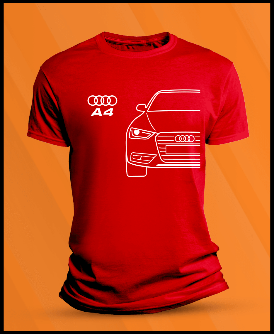 Camiseta manga corta Audi A4 B8 Lift Matricula - AutoRR 