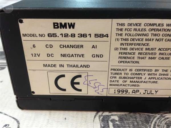 Cargador cd bmw e46 - 65.12 8361584