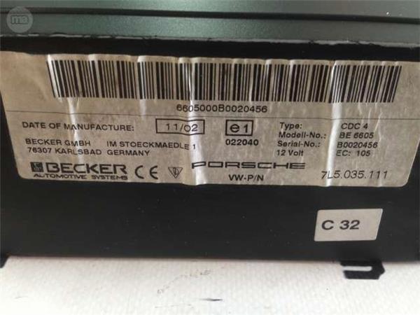Cargador cd porsche cayenne 955 - 7l5035111