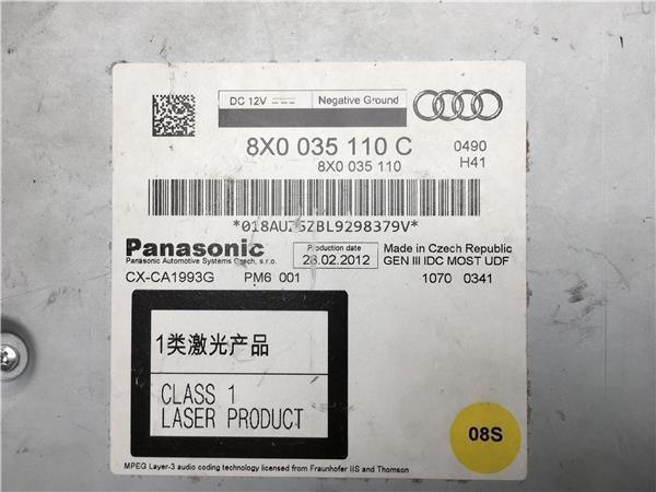 Cargador de cd Audi 8x0035110c