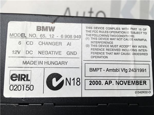 Cargador de cd Bmw 65126908949