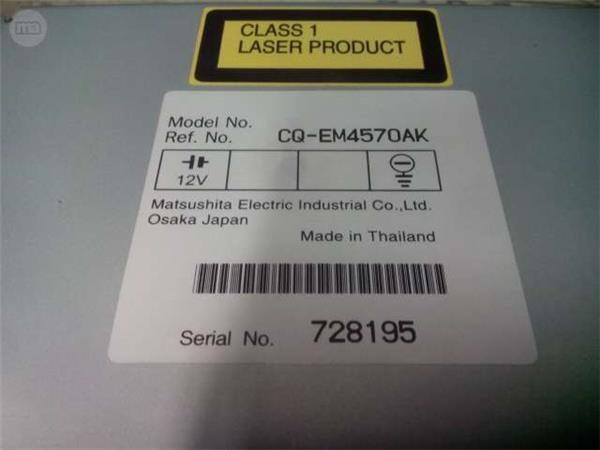 Cargador radio 6cd mazda 6/atenza - gp9e-66-arx