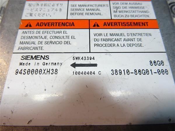 Centralita airbag suzuki ignis - 38910-86g01-000